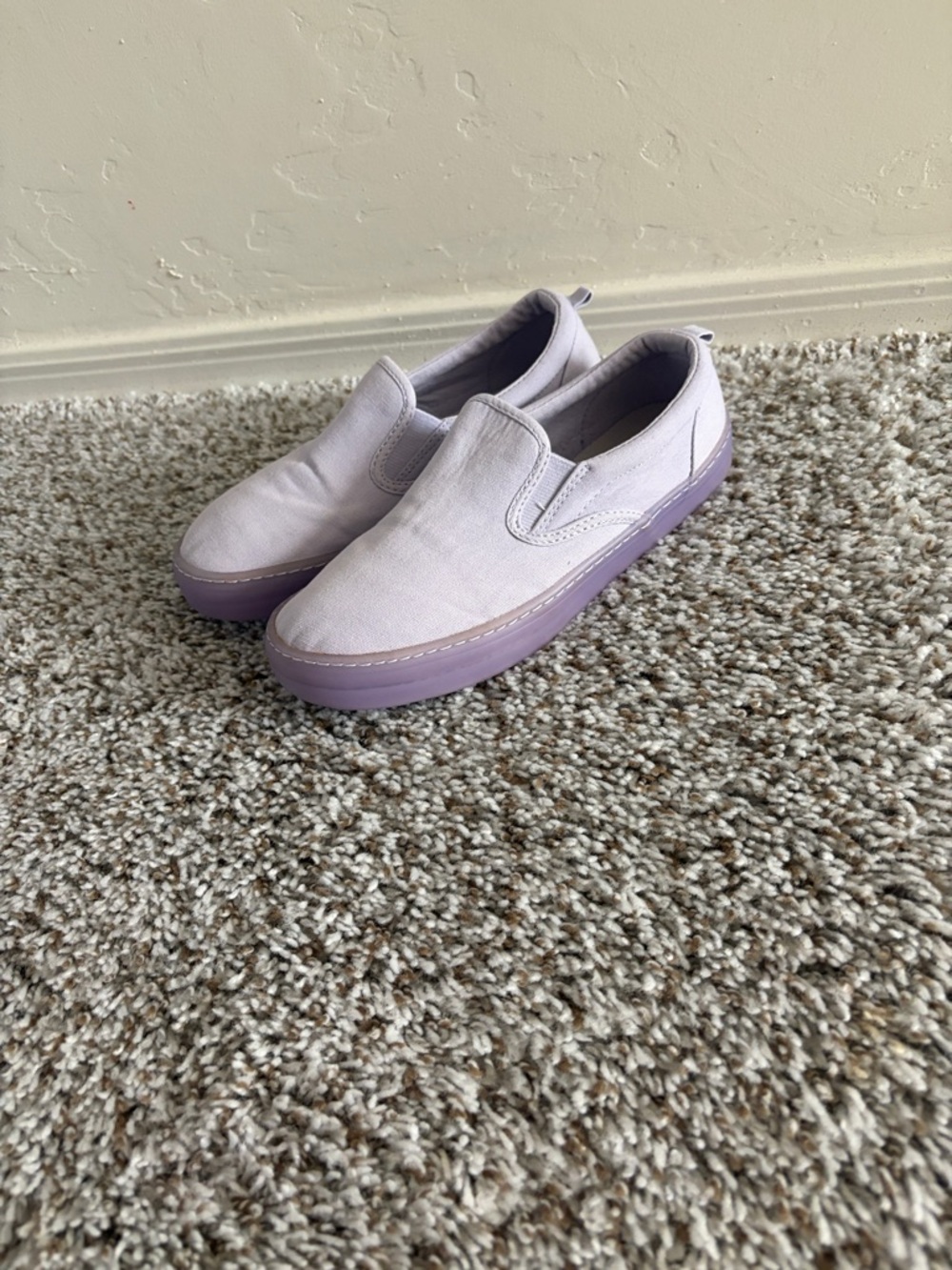 Old Navy Pastel Lilac Slip-On Canvas Sneakers